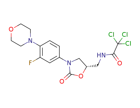(S)-2,2,2-trichloro-N-((3-(3-fluoro-4-morpholinophenyl)-2-oxooxazolidin-5-yl)methyl)acetamide