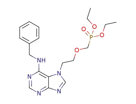 O,O-diethyl((2-(6-(benzylamino)-7H-purin-7-yl)ethoxy)methyl)phosphonate