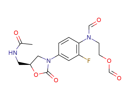 (S)-2-(N-(4-(5-(acetamidomethyl)-2-oxooxazolidin-3-yl)-2-fluorophenyl)formamido)ethyl formate