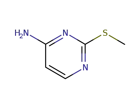 Molecular Structure of 2183-66-6 (2-(METHYLTHIO)PYRIMIDIN-4-AMINE)