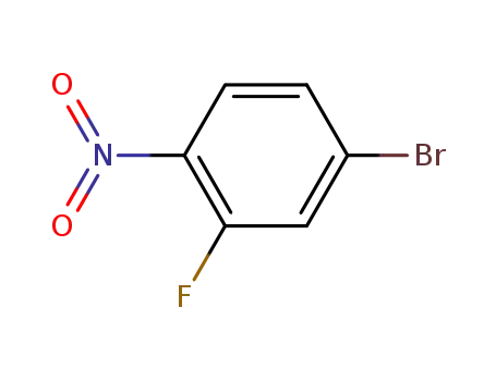 Molecular Structure of 321-23-3 (2-Fluoro-4-bromonitrobenzene)