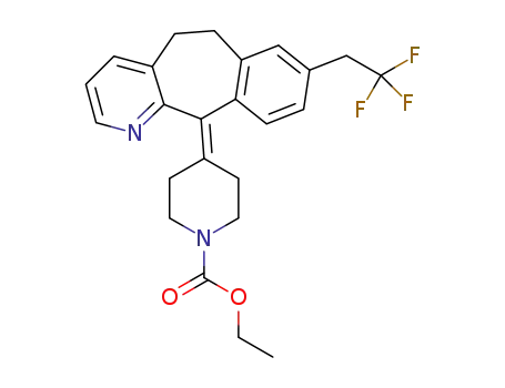 ethyl 4-(8-(2,2,2-trifluoroethyl)-5,6-dihydro-11H-benzo[5,6]cyclohepta[1,2-b]pyridin-11-ylidene)piperidine-1-carboxylate