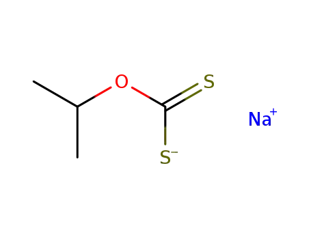 Molecular Structure of 140-93-2 (Carbonodithioic acid,O-(1-methylethyl) ester, sodium salt (1:1))