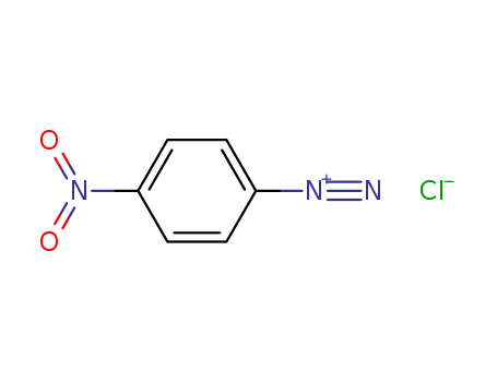 Molecular Structure of 100-05-0 (4-nitrobenzenediazonium chloride)