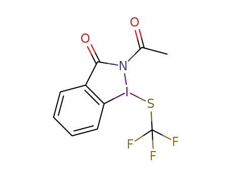2-acetyl-1-((trifluoromethyl)thio)-1,2-dihydro-3H-1λ3-benzo[d][1,2]iodazol-3-one