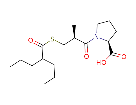 ((S)-2-methyl-3-((2-propylpentanoyl)thio)propanoyl)proline
