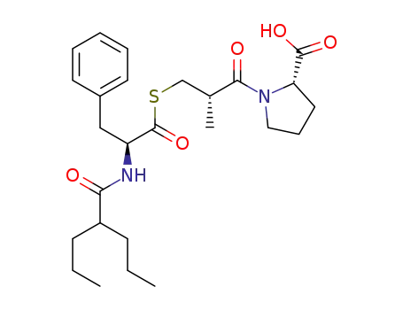 ((S)-2-methyl-3-(((2-propylpentanoyl)phenylalanyl)thio)propanoyl)proline