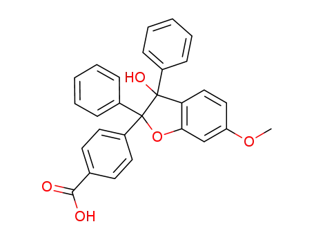 4-(3-hydroxy-6-methoxy-2,3-diphenyl-2,3-dihydrobenzofuran-2-yl)-benzoic acid