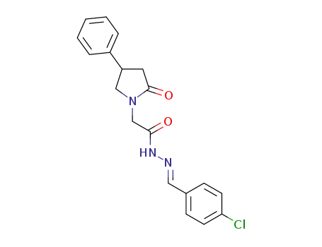 N'-[(E)-(4-chlorophenyl)methylidene]-2-(4-phenyl-2-oxopyrrolidin-1-yl)acetohydrazide