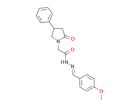 N'-[(E)-(4-methoxyphenyl)methylidene]-2-(4-phenyl-2-oxopyrrolidin-1-yl)acetohydrazide