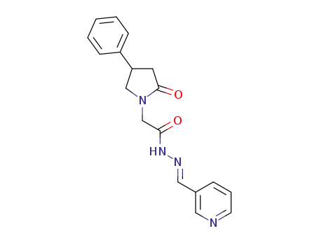 2-(4-phenyl-2-oxopyrrolidin-1-yl)-N'-[(E)-(pyridin-3-yl)methylidene]acetohydrazide