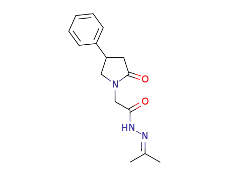2-(4-phenyl-2-oxopyrrolidin-1-yl)-N'-isopropylideneacetohydrazide