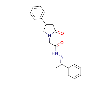2-(4-phenyl-2-oxopyrrolidin-1-yl)-N'-[(1E)-1-phenyl ethylidene]acetohydrazide