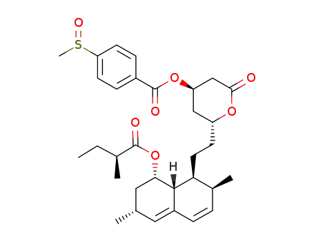 (2R,4R)-2-(2-((1S,2S,6R,8S,8aR)-2,6-dimethyl-8-(((S)-2-methylbutanoyl)oxy)-1,2,6,7,8,8a-hexahydronaphthalen-1-yl)ethyl)-6-oxotetrahydro-2H-pyran-4-yl 4-(methylsulfinyl)benzoate