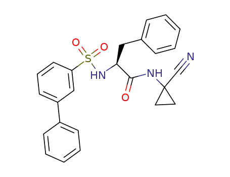 (biphenyl-3-yl)sulfonyl-(S)-phenylalanylaminocyclopropane nitrile