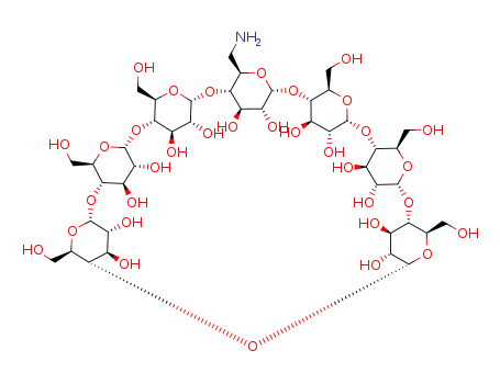 Molecular Structure of 29390-67-8 (6-Monodeoxy-6-monoamino-beta-cyclodextrine)