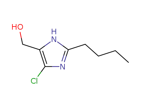 Molecular Structure of 79047-41-9 ((2-Butyl-5-chloro-1H-imidazol-4-yl)methanol)