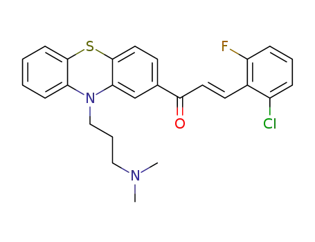 (E)-3-(2-chloro-6-uorophenyl)-1-(10-(3-(dimethylamino)propyl)-10H-phenothiazin-2-yl)-3-phenylprop-2-en-1-one
