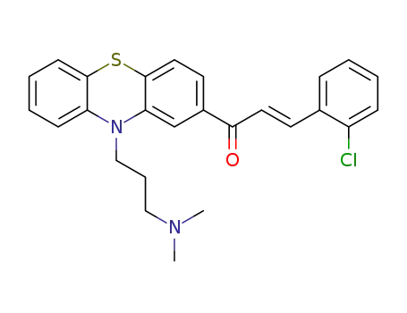 (E)-3-(2-chlorophenyl)-1-(10-(3-(dimethylamino)propyl)-10H-phenothiazin-2-yl)-3-phenylprop-2-en-1-one