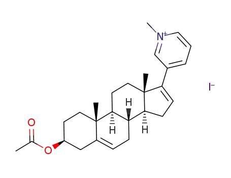 3-((3S,8R,9S,10R,13S,14S)-3-acetoxy-10,13-dimethyl-2,3,4,7,8,9,10,11,12,13,14,15-dodecahydro-1H-cyclopenta[a]phenanthren-17-yl)-1-methylpyridin-1-ium iodide