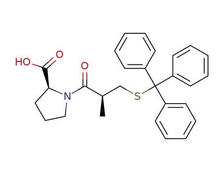 (2-methyl-3-(tritylthio)propanoyl)proline
