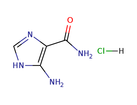 72-40-2,4-Amino-5-imidazolecarboxamide hydrochloride,1H-Imidazole-4-carboxamide,5-amino-, monohydrochloride (9CI);Imidazole-4-carboxamide, 5-amino-,monohydrochloride (8CI);4-Aminoimidazole-5-carboxamide hydrochloride;5-Amino-1H-imidazole-4-carboxamide hydrochloride;5-Aminoimidazole-4-carboxamide hydrochloride;