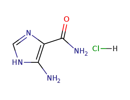Molecular Structure of 72-40-2 (4-Amino-5-imidazolecarboxamide hydrochloride)
