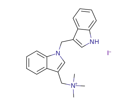 (1-indol-3-ylmethyl-indol-3-ylmethyl)-trimethyl-ammonium; iodide