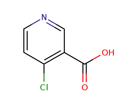 Molecular Structure of 10177-29-4 (4-Chloronicotinic acid)