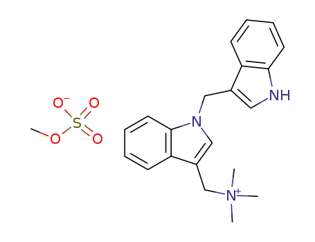 (1-indol-3-ylmethyl-indol-3-ylmethyl)-trimethyl-ammonium; methyl sulfate