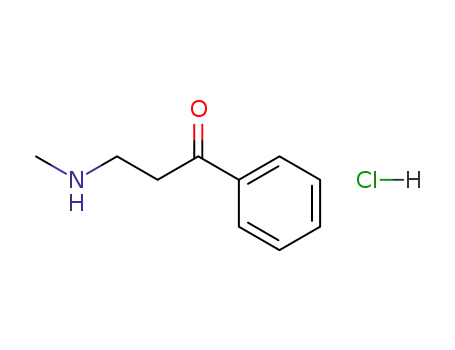 Molecular Structure of 2538-50-3 (3-METHYLAMINO-1-PHENYLACETONE HYDROCHLORIDE)