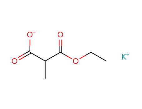 Molecular Structure of 103362-70-5 (Propanedioic acid, methyl-, monoethyl ester, potassium salt)