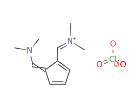5-(NN-dimethylaminomethylene)-1-(NN-dimethyliminiomethyl)cyclopenta-1,3-diene perchlorate