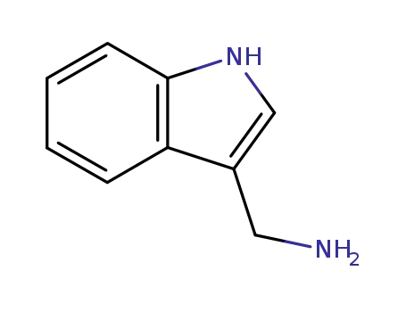 Molecular Structure of 22259-53-6 ((1H-INDOL-3-YL)METHANAMINE)