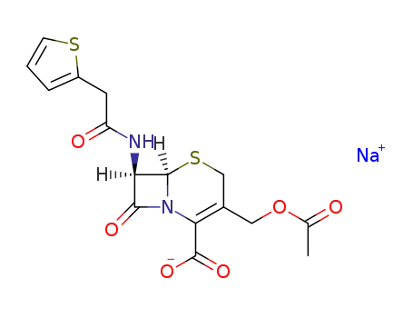 Molecular Structure of 58-71-9 (Cephalothin)