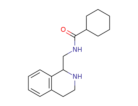 Molecular Structure of 79848-93-4 (Cyclohexanecarboxamide,
N-[(1,2,3,4-tetrahydro-1-isoquinolinyl)methyl]-)