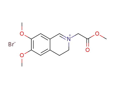 6,7-Dimethoxy-(2-methoxycarbonylmethyl)-3,4-dihydroisoquinolin-2-ium bromide