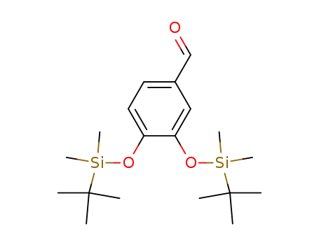 Molecular Structure of 99815-16-4 (3,4-Bis(tert-butyldiMethylsilyloxy)benzaldehyde)