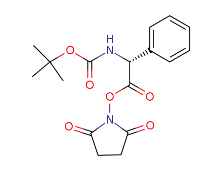 Molecular Structure of 39249-27-9 (Carbamic acid, [2-[(2,5-dioxo-1-pyrrolidinyl)oxy]-2-oxo-1-phenylethyl]-,
1,1-dimethylethyl ester, (R)-)