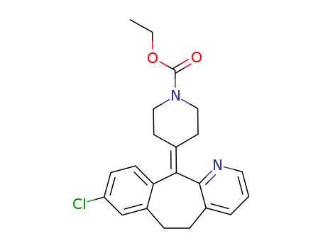 79794-75-5,Loratadine,Sch 29851;Bedix Loratadina;Ethyl 4-(8-chloro-5,6-dihydro-11H-benzo(5,6)cyclohepta(1,2-b)pyridin-11-ylidene)-1-piperidinecarboxylate;Claratyne;Biloina;Histaloran;Lorastine;Alarin;Loratadine (JAN/USAN);Loratadina [Spanish];Loradif;Claritin D;Sensibit;Loranox;1-Piperidinecarboxylic acid, 4-(8-chloro-5,6-dihydro-11H-benzo(5,6)cyclohepta(1,2-b)pyridin-11-ylidene)-, ethyl ester;Sohotin;Clarityne;Fristamin;Bonalerg;Aerotina;Claritin;Rhinase;Alerpriv;Lertamine;Allertidin;Loratadine (79794-75-5);Loratadina;Clarityne-D;Lorantis;Pylor;Lowadina;Lesidas;Loratyne;Tadine;