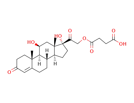 Molecular Structure of 2203-97-6 (Hydrocortisone 21-hemisuccinate)