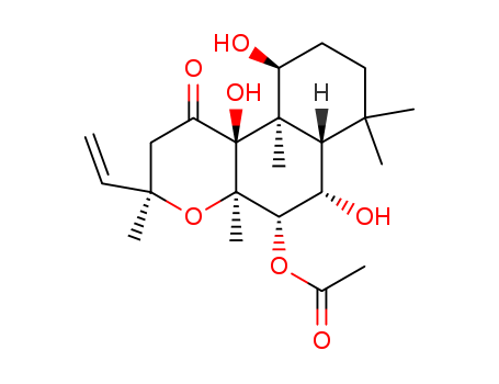 1H-Naphtho[2,1-b]pyran-1-one,5-(acetyloxy)-3-ethenyldodecahydro-6,10,10b-trihydroxy-3,4a,7,7,10a-pentamethyl-,(3R,4aR,5S,6S,6aS,10S,10aR,10bS)-(66575-29-9)