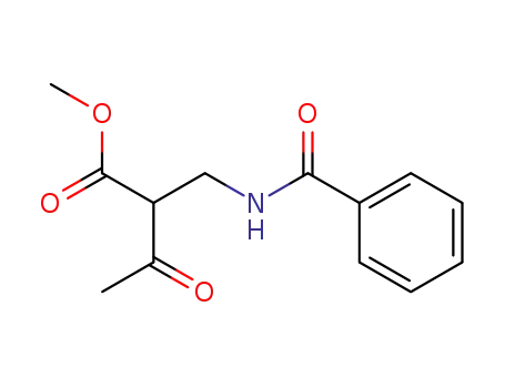 Molecular Structure of 129994-60-1 (N-Benzoyl-2-acetyl-β-alanine methyl ester)