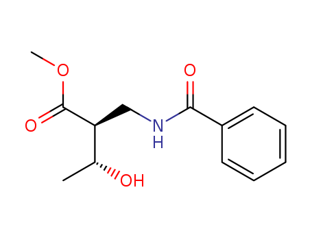Butanoic acid,2-[(benzoylamino)methyl]-3-hydroxy-, methyl ester, (2S,3R)-