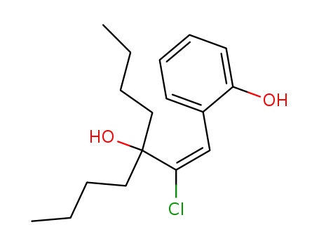 (E)-3-butyl-2-chloro-1-(o-hydroxyphenyl)hept-1-en-3-ol