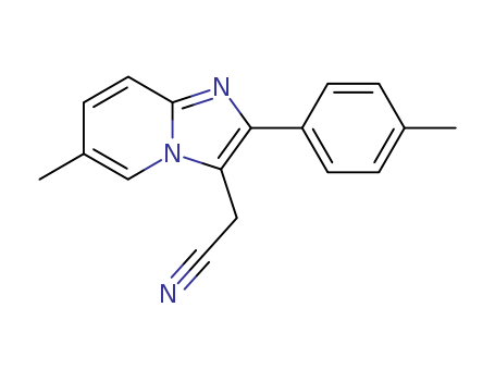 6-METHYL-2-(4-METHYLPHENYL)-IMIDAZO[1,2-A]PYRIDINE-3-ACETONITRILE