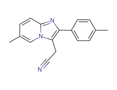 Molecular Structure of 768398-03-4 ((6-METHYL-2-P-TOLYL-IMIDAZO[1,2-A]PYRIDIN-3-YL)-ACETONITRILE)