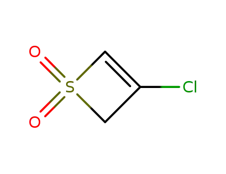 Molecular Structure of 90344-86-8 (3-Chlorothiete-1,1-dioxide)