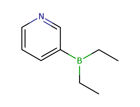 89878-14-8,DIETHYL(3-PYRIDYL)BORANE,3-(Diethylboryl)pyridine;3-Diethylboropyridine;3-Pyridinyldiethylborane;3-Pyridyldiethylborane;Diethyl-3-pyridylborane;