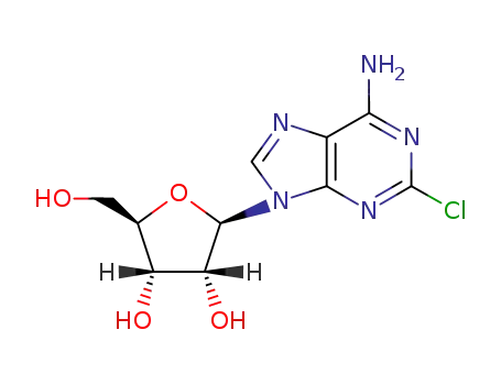 Molecular Structure of 146-77-0 (6-Amino-2-chloropurine riboside)